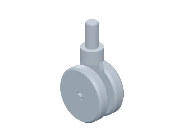 Office chair caster, the part Make built