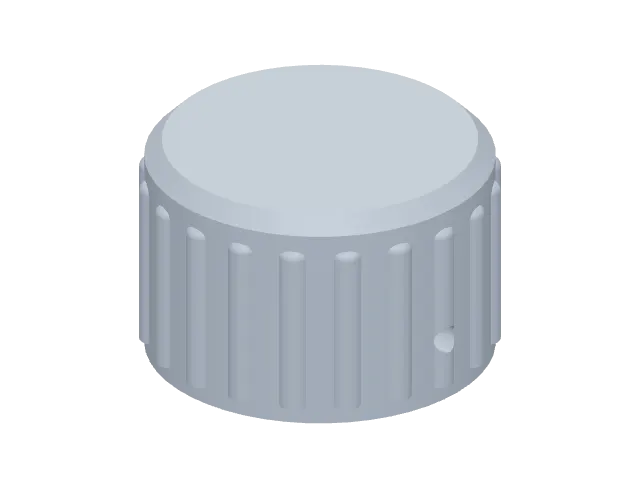 Ribbed control knob, the part Make built