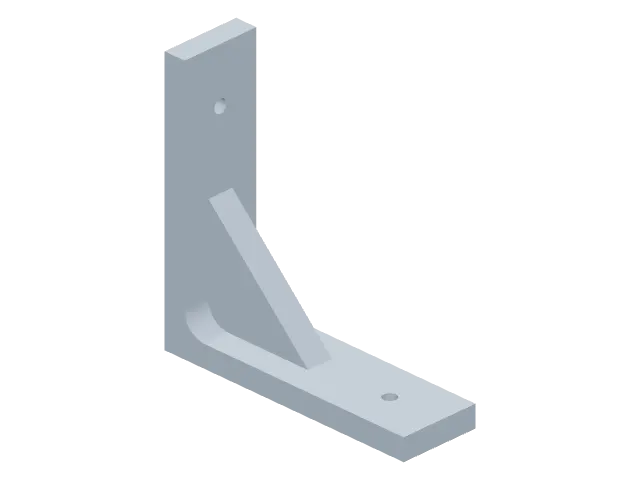 Reinforced shelf bracket, the part Make built