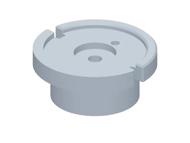 Vacuum roller end cap, the part Make built
